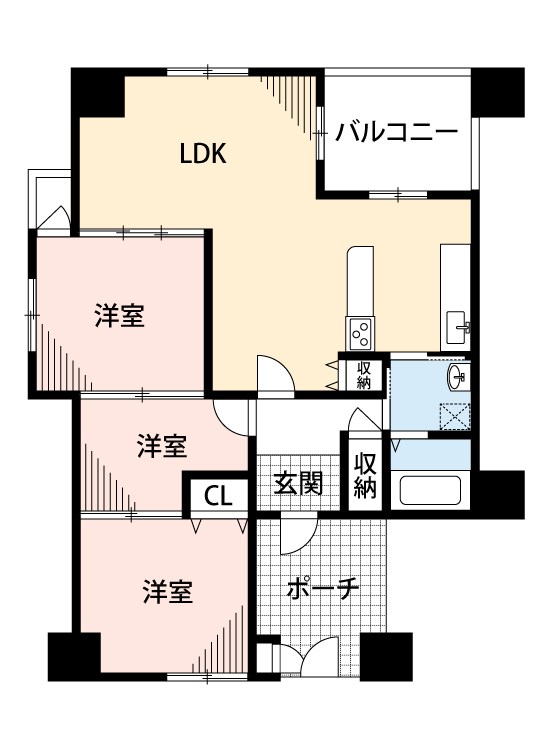 エルフラッツ萱島 間取図・土地図