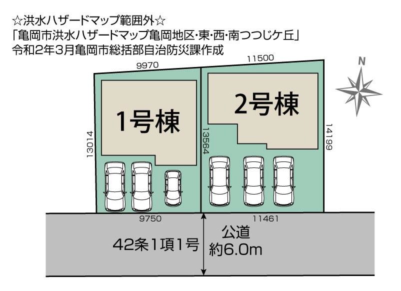 亀岡市古世町　1号地 区画図