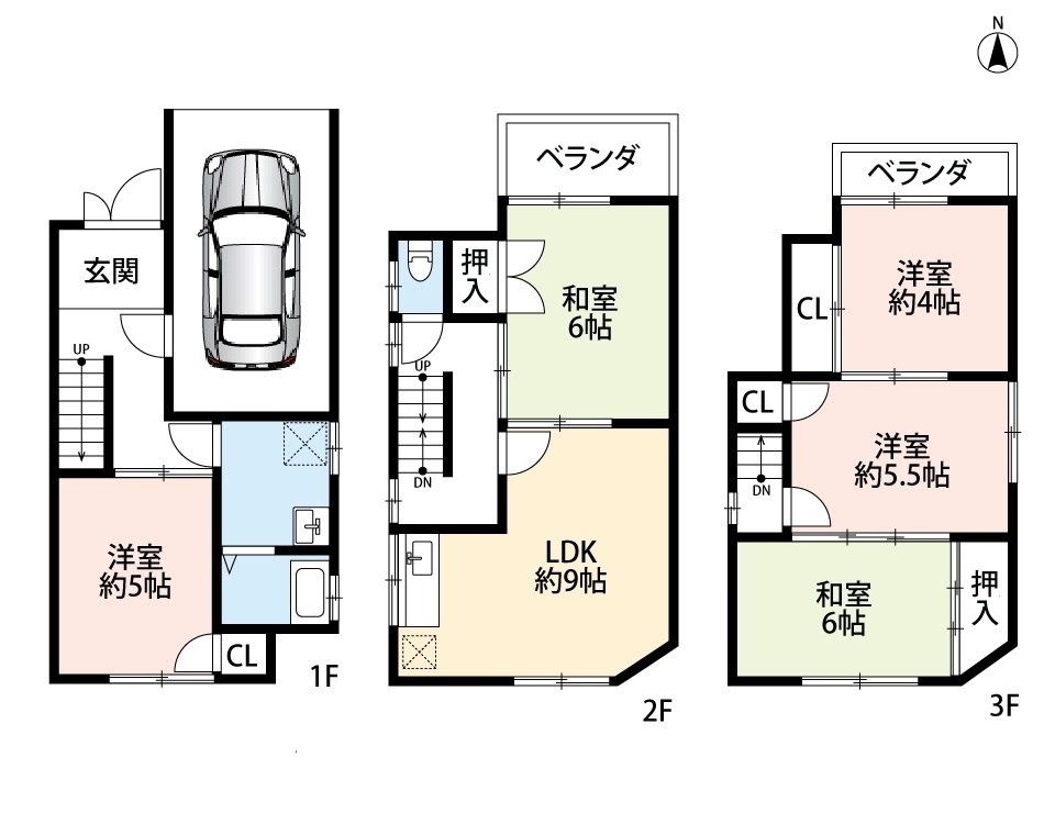 枚方市長尾元町　 間取図・土地図