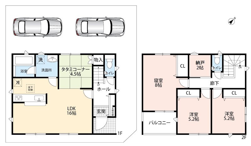 八尾市曙川東　第4期　1号地 間取図・土地図