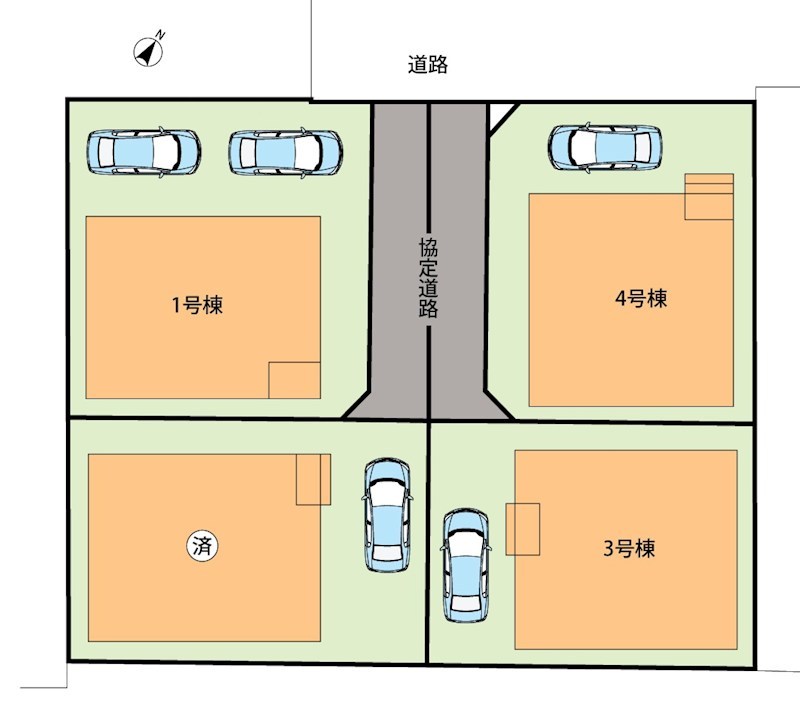 八尾市曙川東　第4期　1号地 区画図