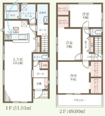 東大阪市池島町　2号地 間取図・土地図
