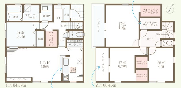 堺市南区庭代台　 間取図・土地図