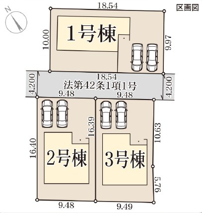 彦根市平田町　第5期　3号地 区画図