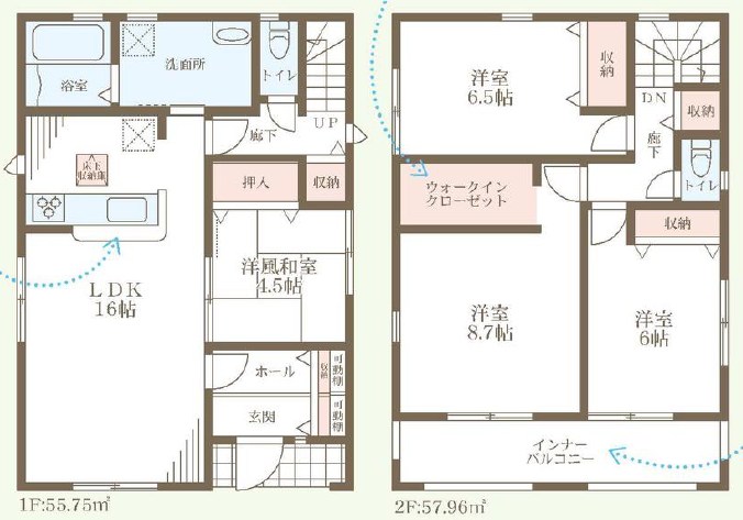 堺市美原区平尾　第3期　1号地 間取図・土地図