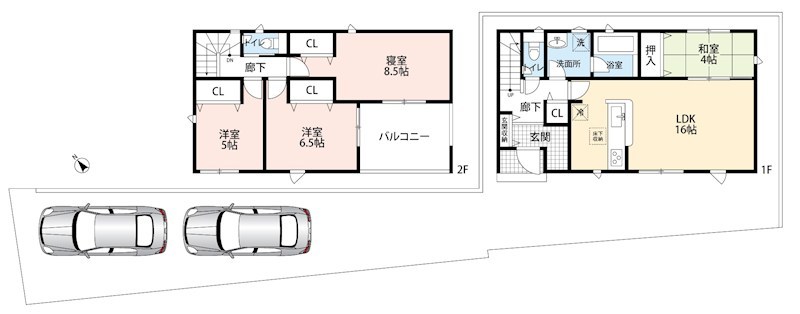 明石市二見町西二見　第23期　2号地  間取図・土地図