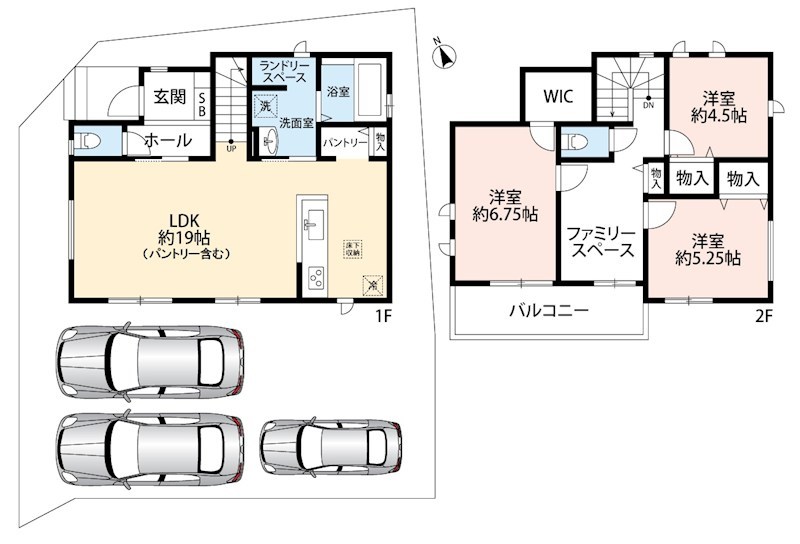 明石市魚住町西岡　A号地  間取図・土地図