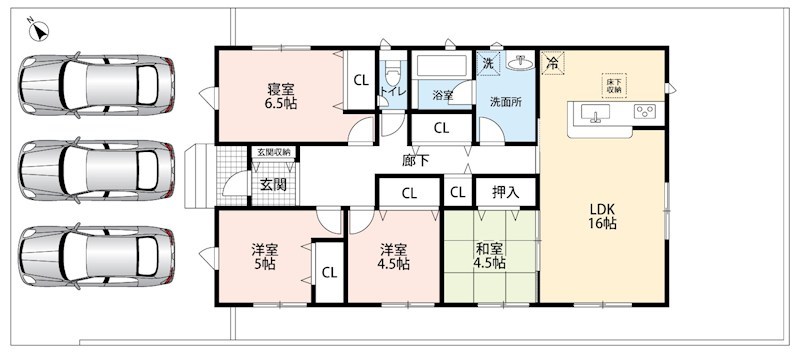 可児市大森　第2期　2号地  間取図・土地図
