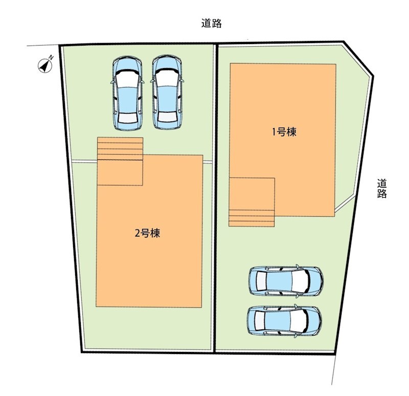 三重郡川越町当新田　第4期　2号地 区画図