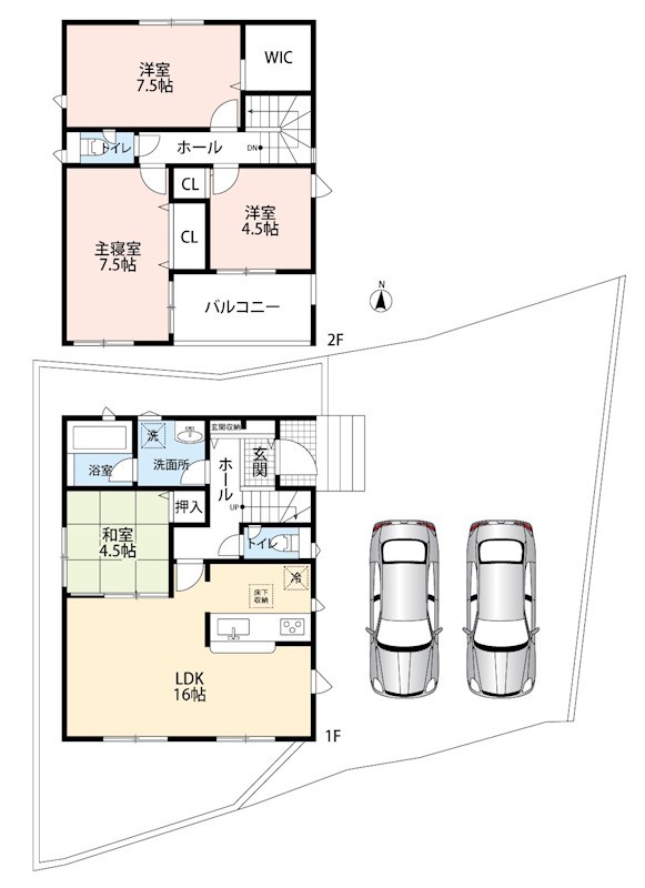 三重郡菰野町菰野　第14期　 間取図・土地図