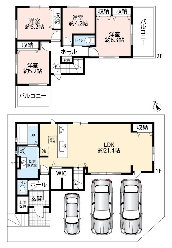 江南市今市場町美和　第2期　4号地 間取図・土地図
