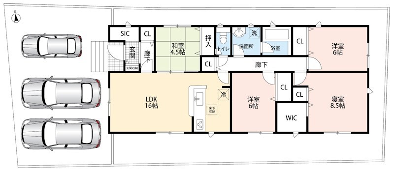 犬山市上坂町　第3期　 間取図・土地図