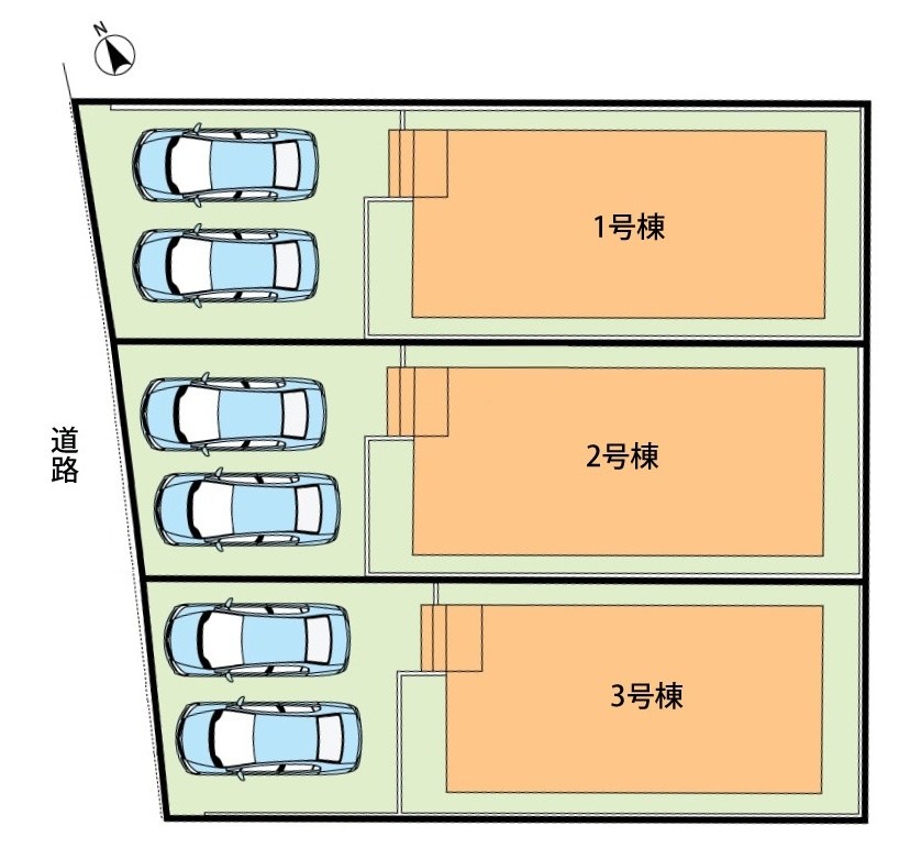 一宮市三条通　第7期　3号地  区画図