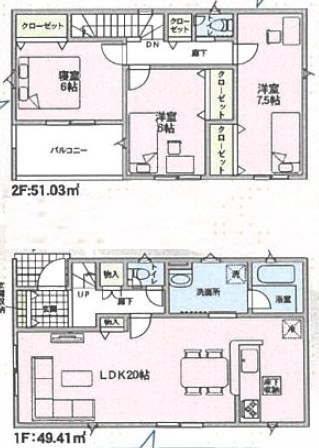 枚方市釈尊寺町　第4期　11号地   間取図・土地図