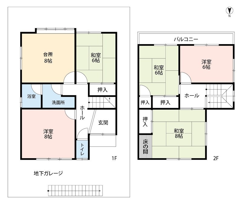 枚方市堂山 間取図・土地図