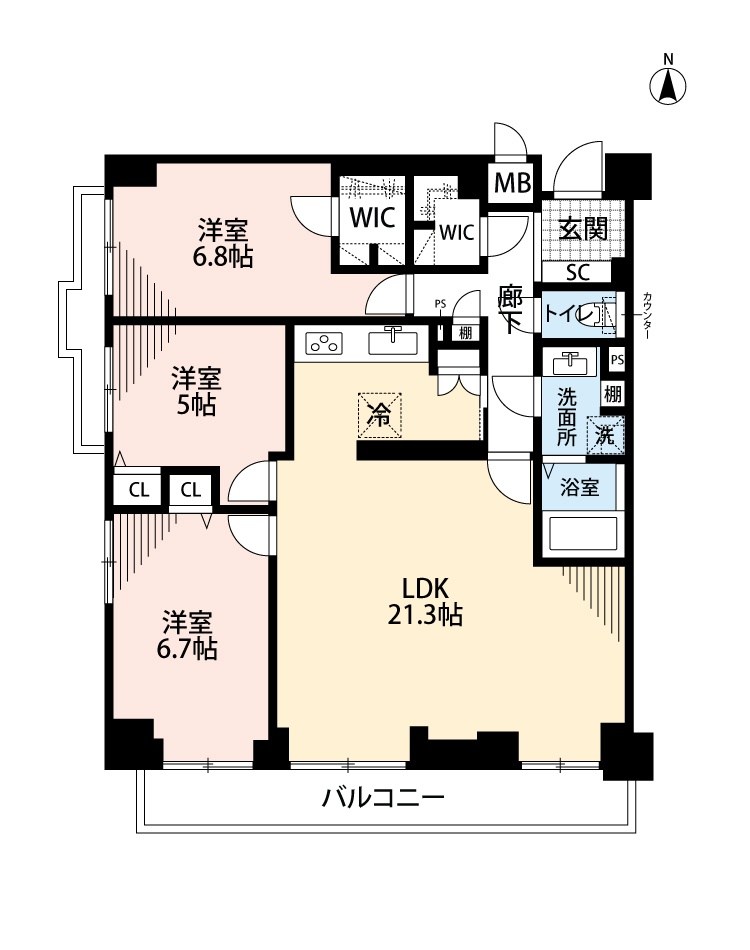 東急ドエル枚方山田池ビレジ 間取図・土地図