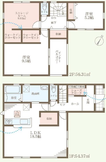 堺市美原区平尾　第3期　3号地 間取図・土地図