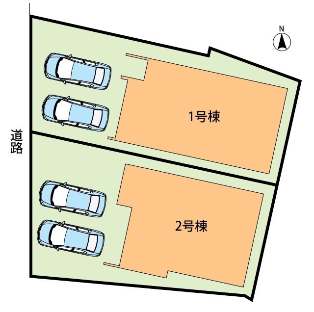 四條畷市二丁通町　第1期　2号地 区画図