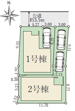 豊中市春日町　第4期　1号棟 区画図