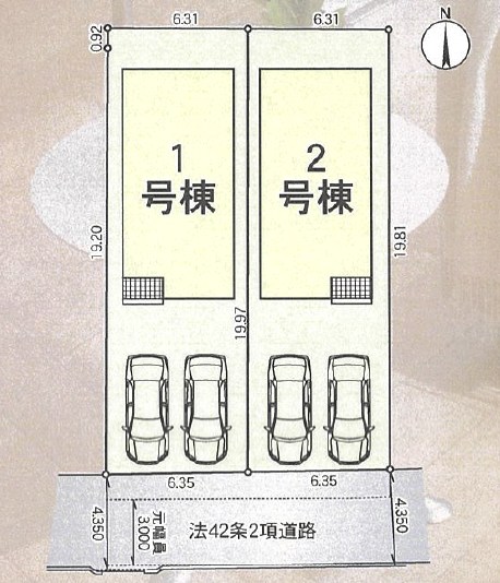 八尾市田井中　第1期　1号地 区画図