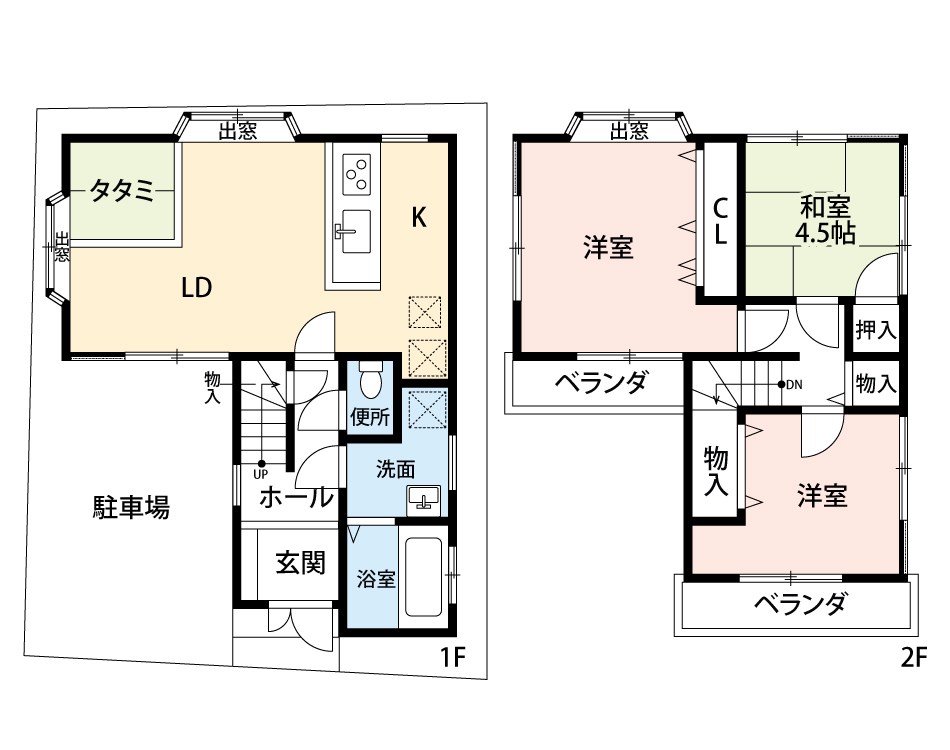 枚方市長尾家具町  間取図・土地図