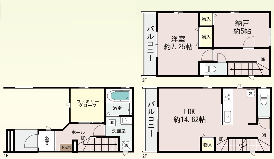 大阪市住之江区西住之江　A号地 間取図・土地図