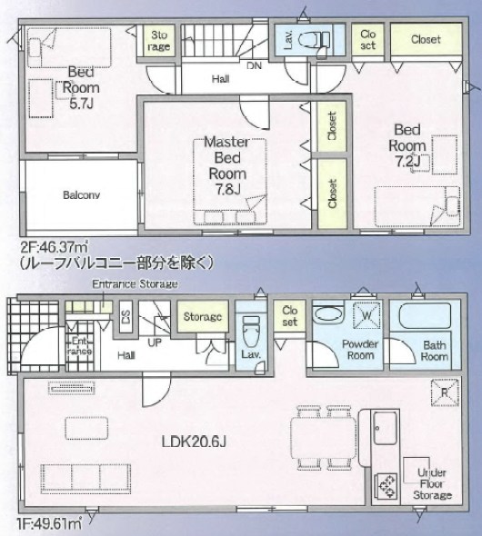 松原市立部　第5期　4号地 間取図・土地図