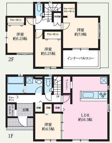 枚方市長尾東町　 間取図・土地図