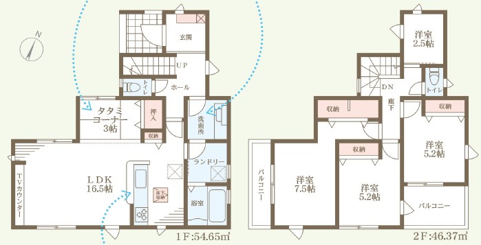 堺市東区引野町　第6期　 間取図・土地図