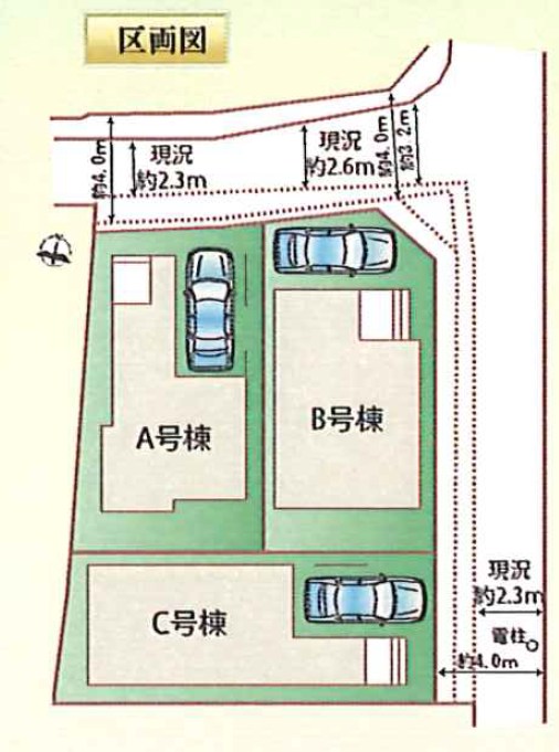 堺市東区日置荘西町　A号地 区画図