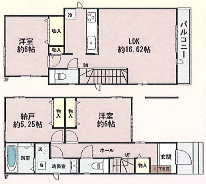 堺市東区日置荘西町　C号地 間取図・土地図
