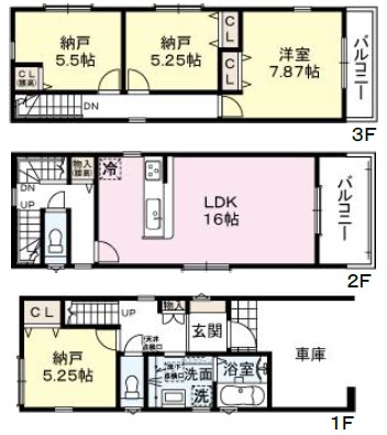 大阪市西淀川区中島　第12期　2号地  間取図・土地図
