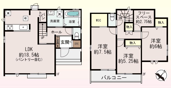 堺市中区深井中町 間取図・土地図