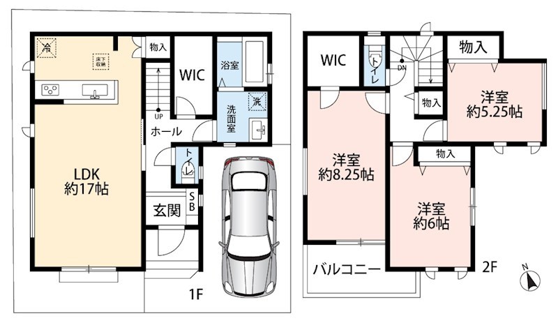 堺市美原区北余部 間取図・土地図