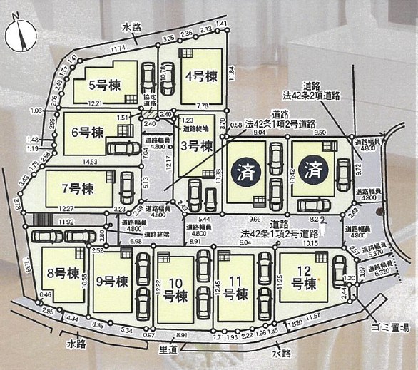 交野市神宮寺　第7期　4号地 区画図