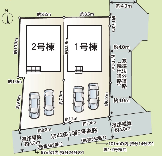 和歌山市塩屋　第4期　1号地 区画図