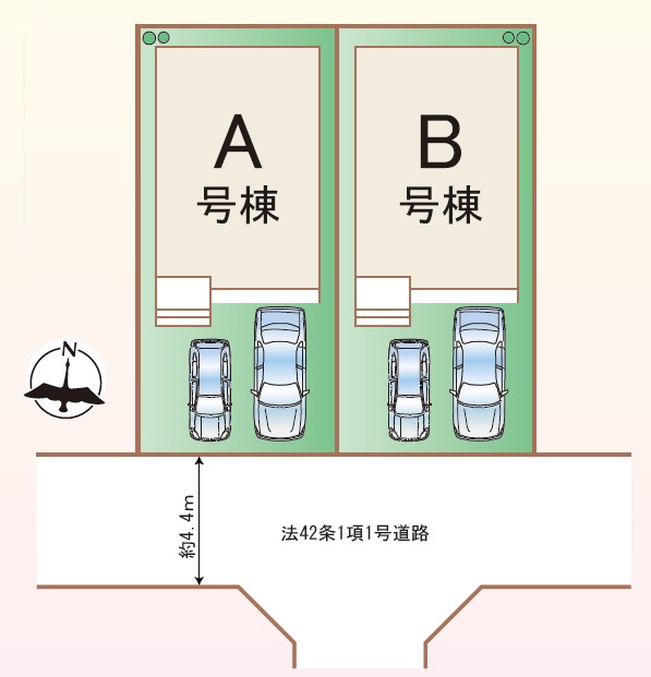枚方市渚栄町　A号地 区画図