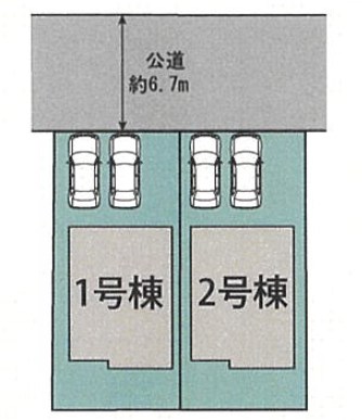 枚方市長尾東町　第4期　1号地 区画図