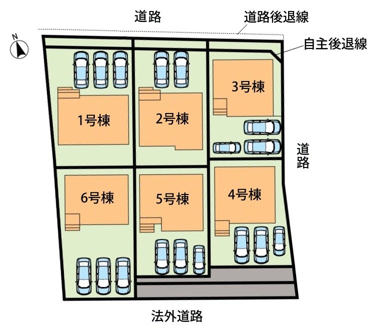 岐阜市東鶉　2号地 区画図