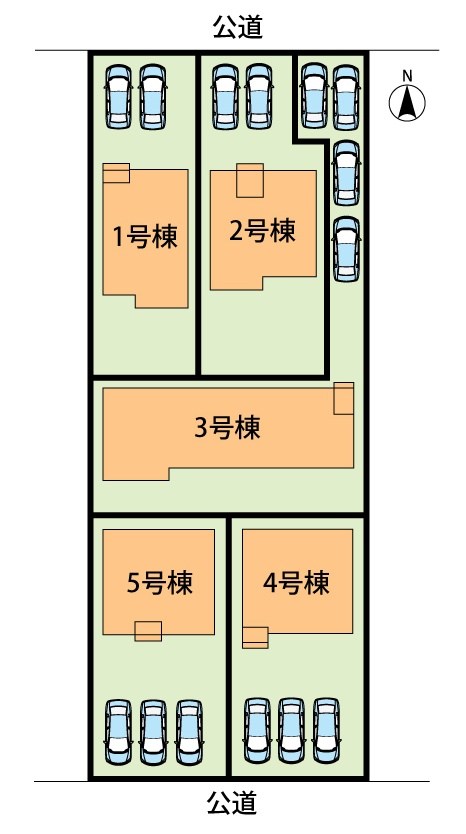 岐阜市河渡　4号地 区画図