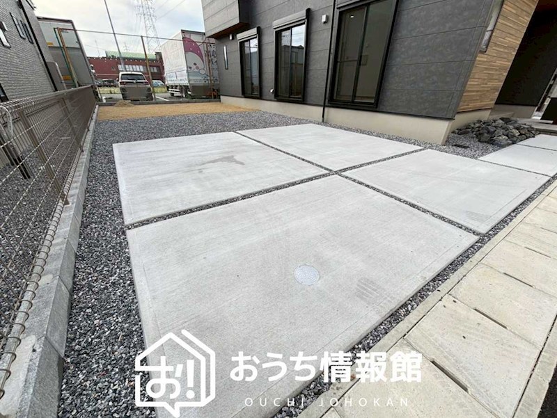 岐阜市茜部菱野　B号地  現地写真（駐車場）