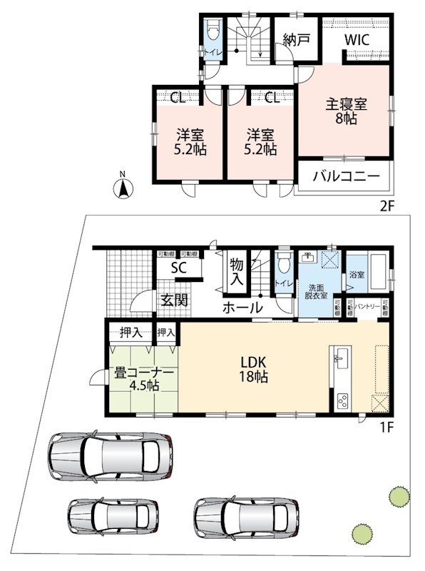 岐阜市東鶉　A号地　 間取図・土地図