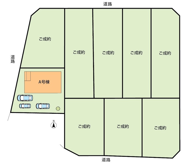 岐阜市東鶉　A号地　 区画図