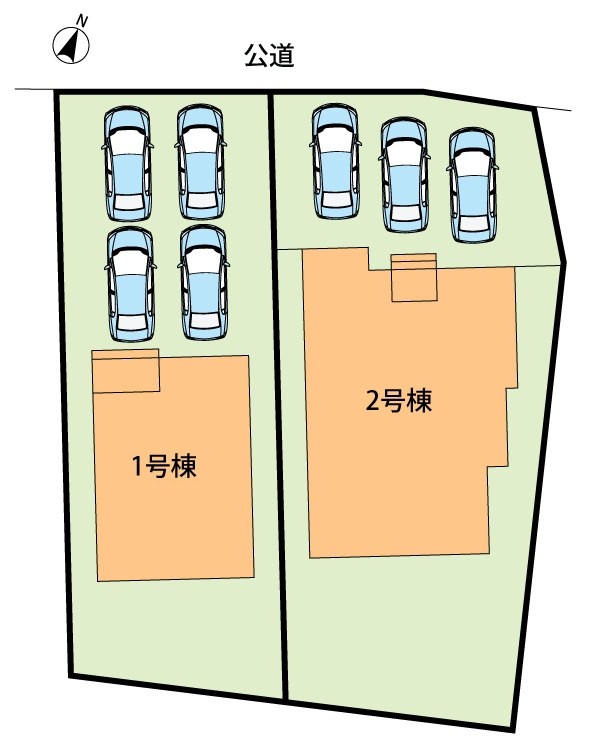 瑞穂市十九条　2号地  区画図