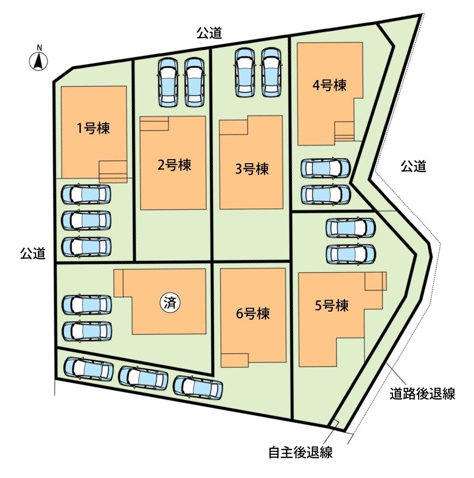 各務原市那加前野町　3号地 区画図