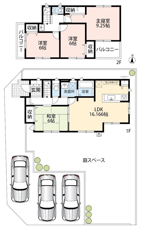 岐阜市世保北　1号地 間取図・土地図