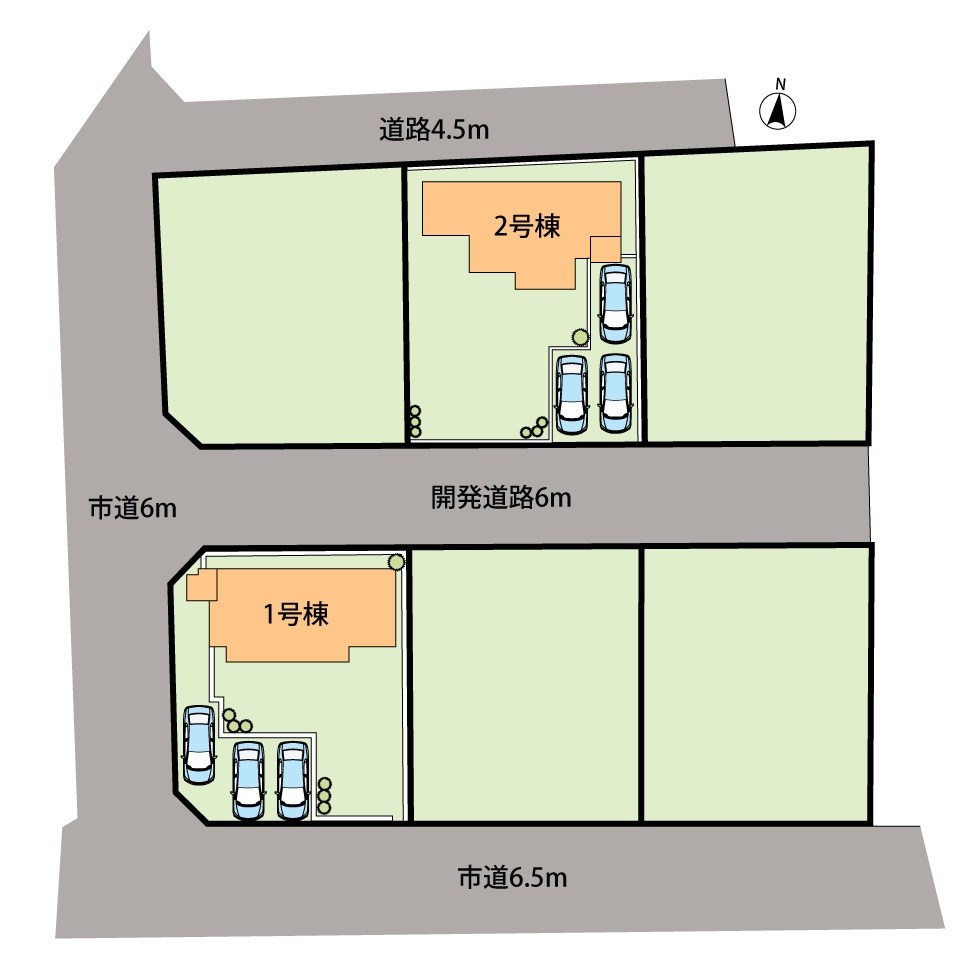 岐阜市世保北　1号地 区画図