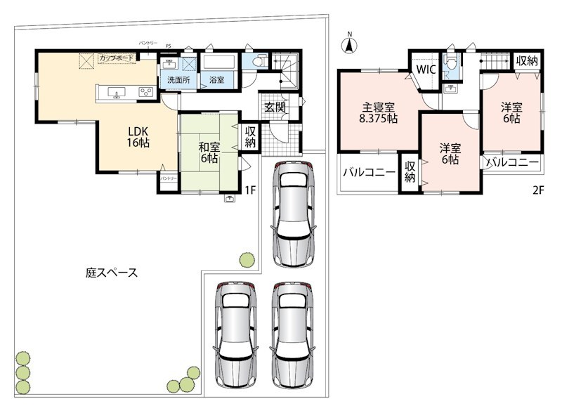 岐阜市世保北　2号地 間取図・土地図