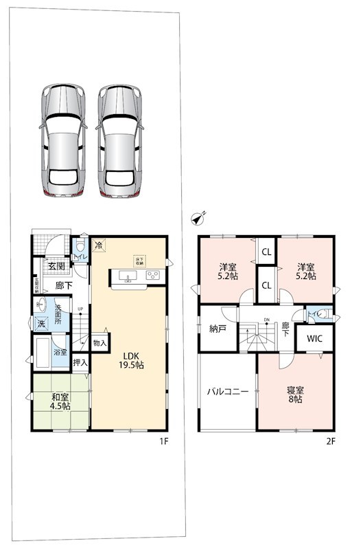 美濃加茂市森山町　第4期　4号地 間取図・土地図