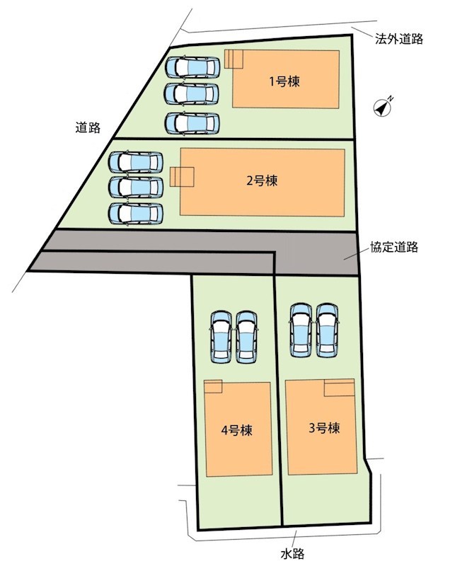 美濃加茂市森山町　第4期　4号地 区画図